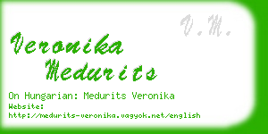 veronika medurits business card